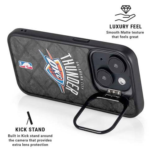 NBA Oklahoma City Thunder Dark Rust iPhone 14 Kickstand Case